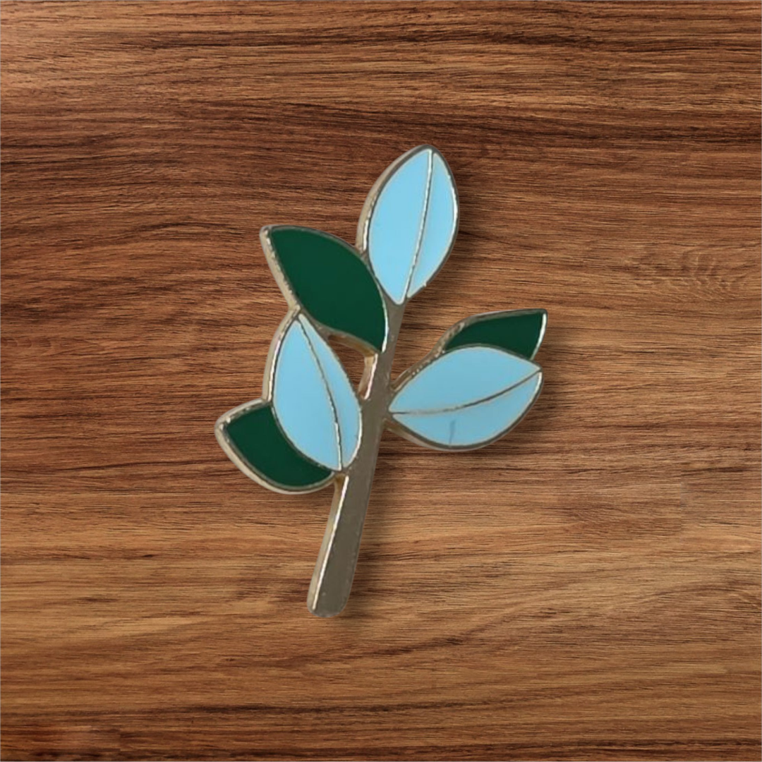Pin ramita verde