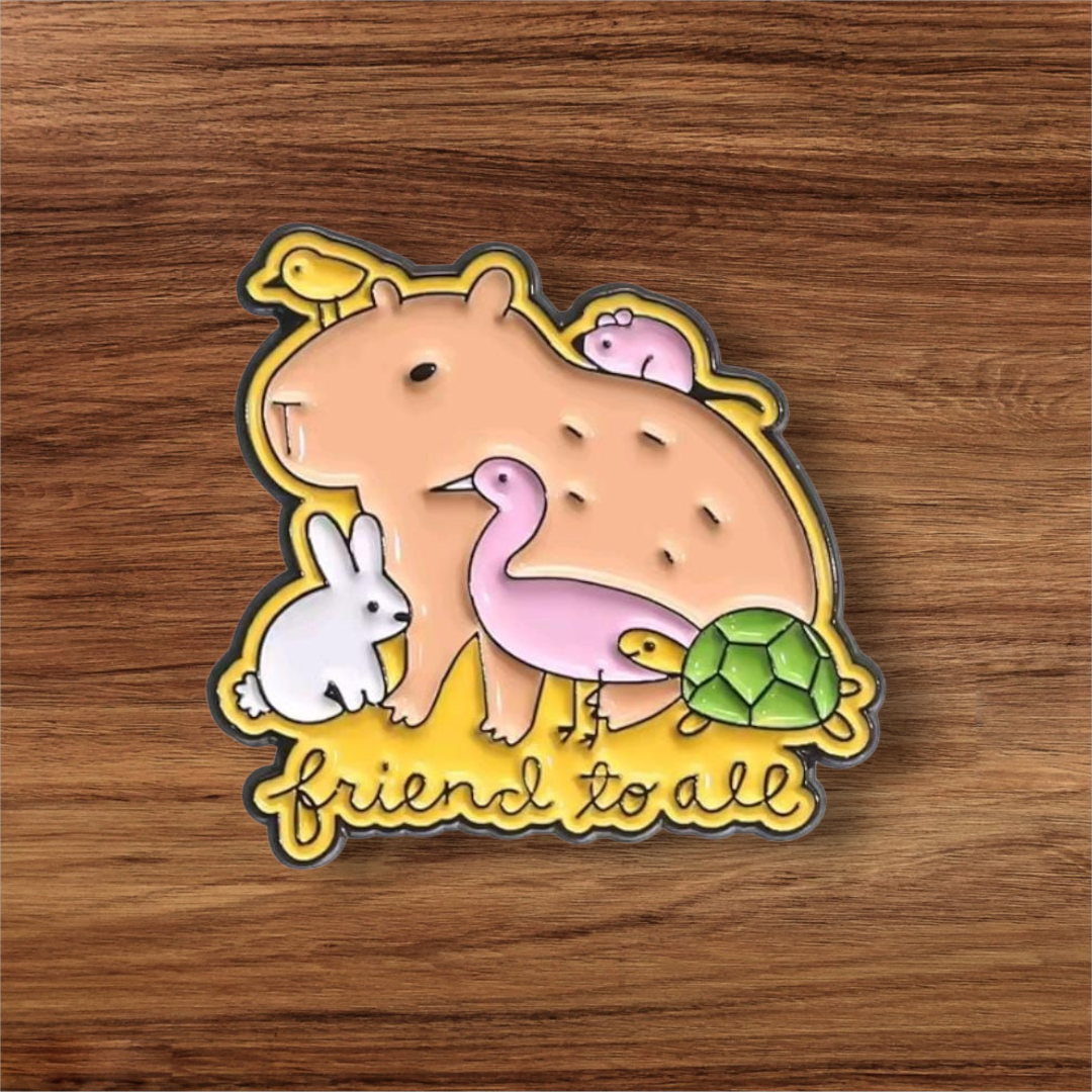 Pin Capibara – “Friend to all”