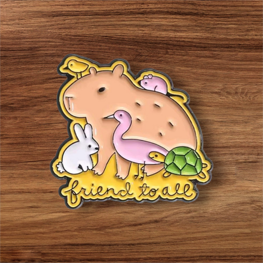Pin Capibara – “Friend to all”